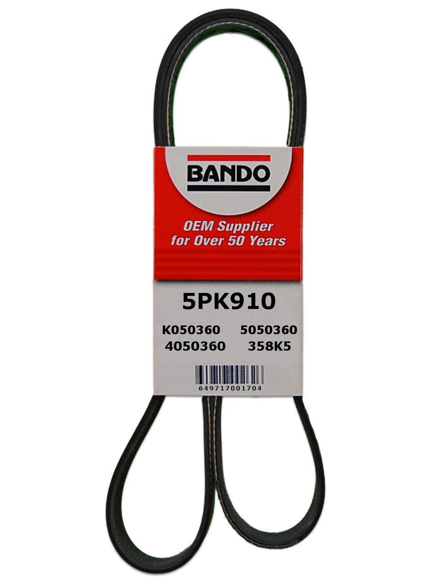 Bando Accessory Drive Belt 5PK910