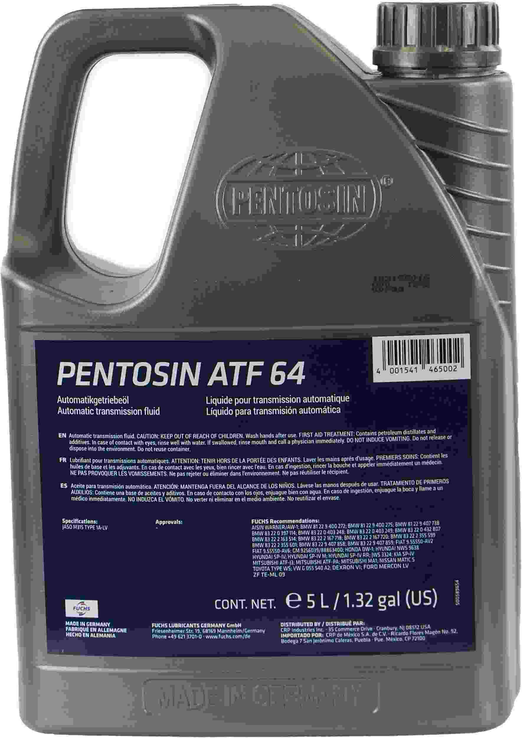 Pentosin Automatic Transmission Fluid 1058215