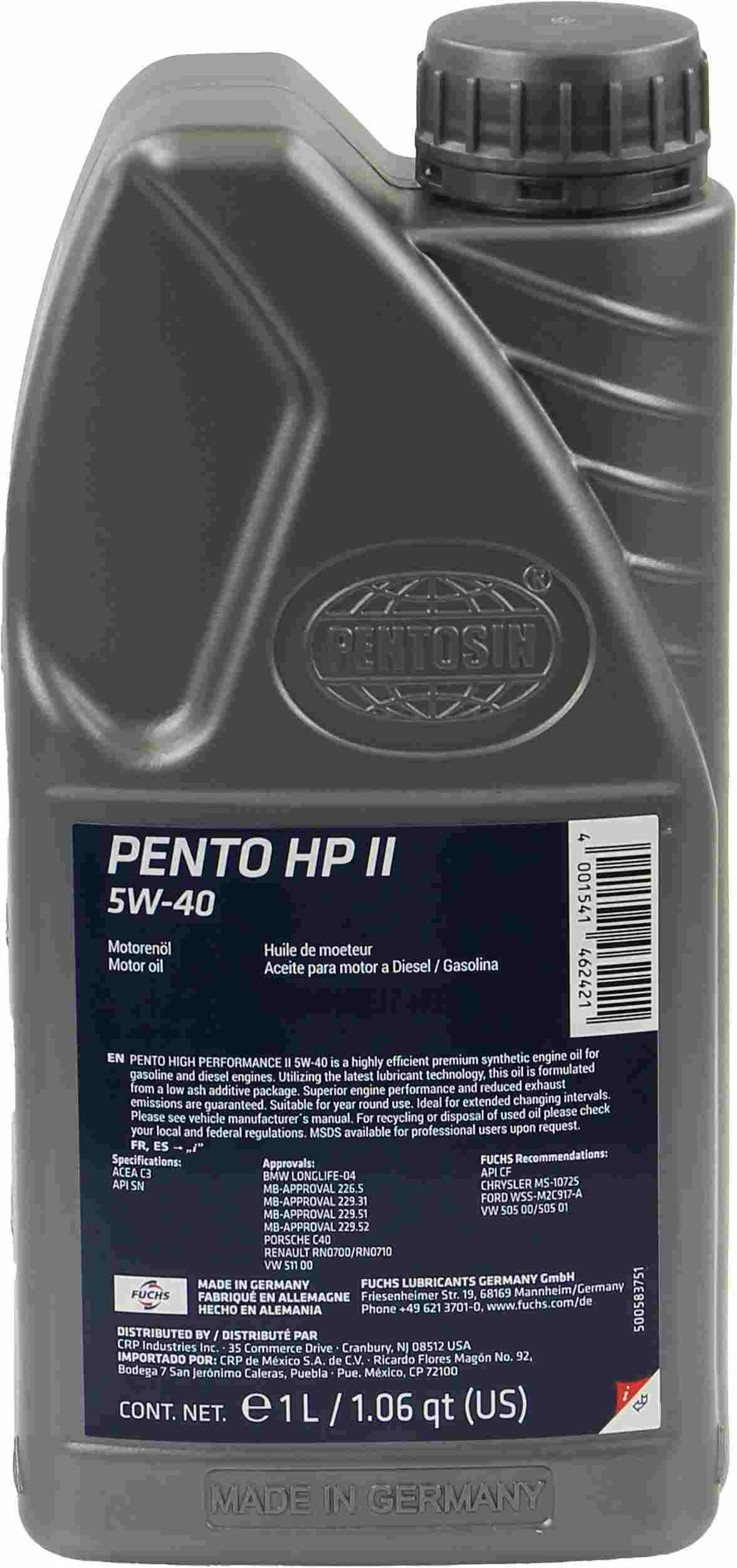 Pentosin Engine Oil 8042107