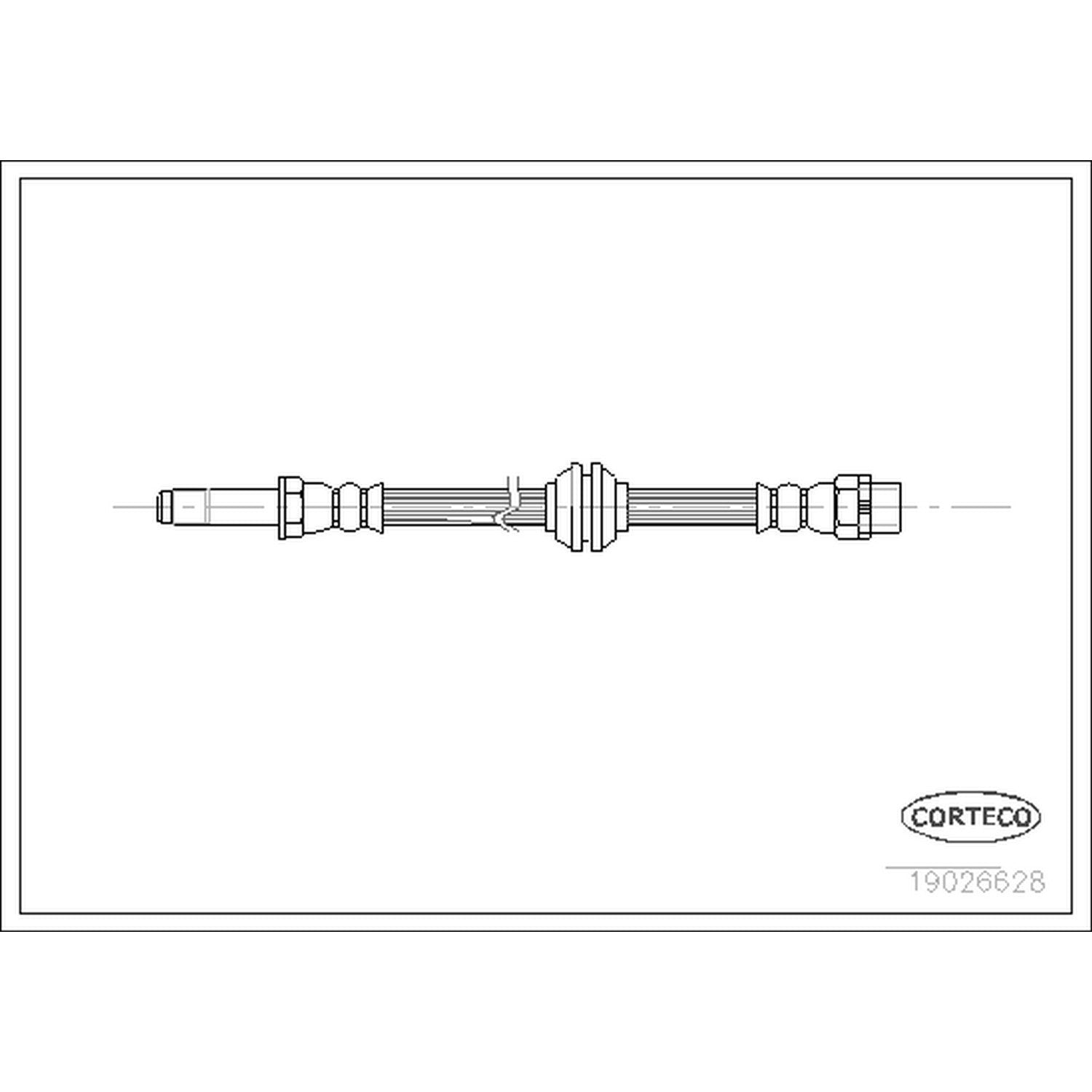 Corteco Brake Hydraulic Hose 19026628