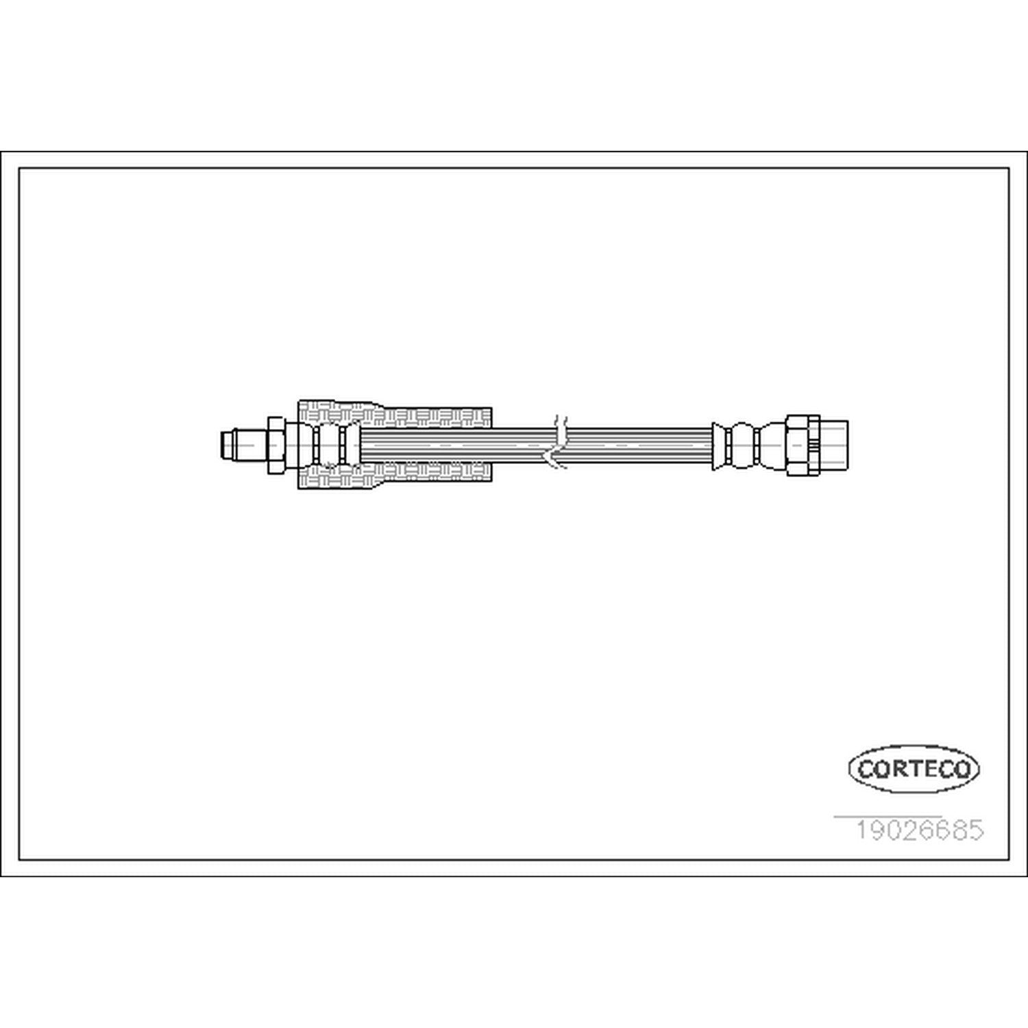 Corteco Brake Hydraulic Hose 19026685