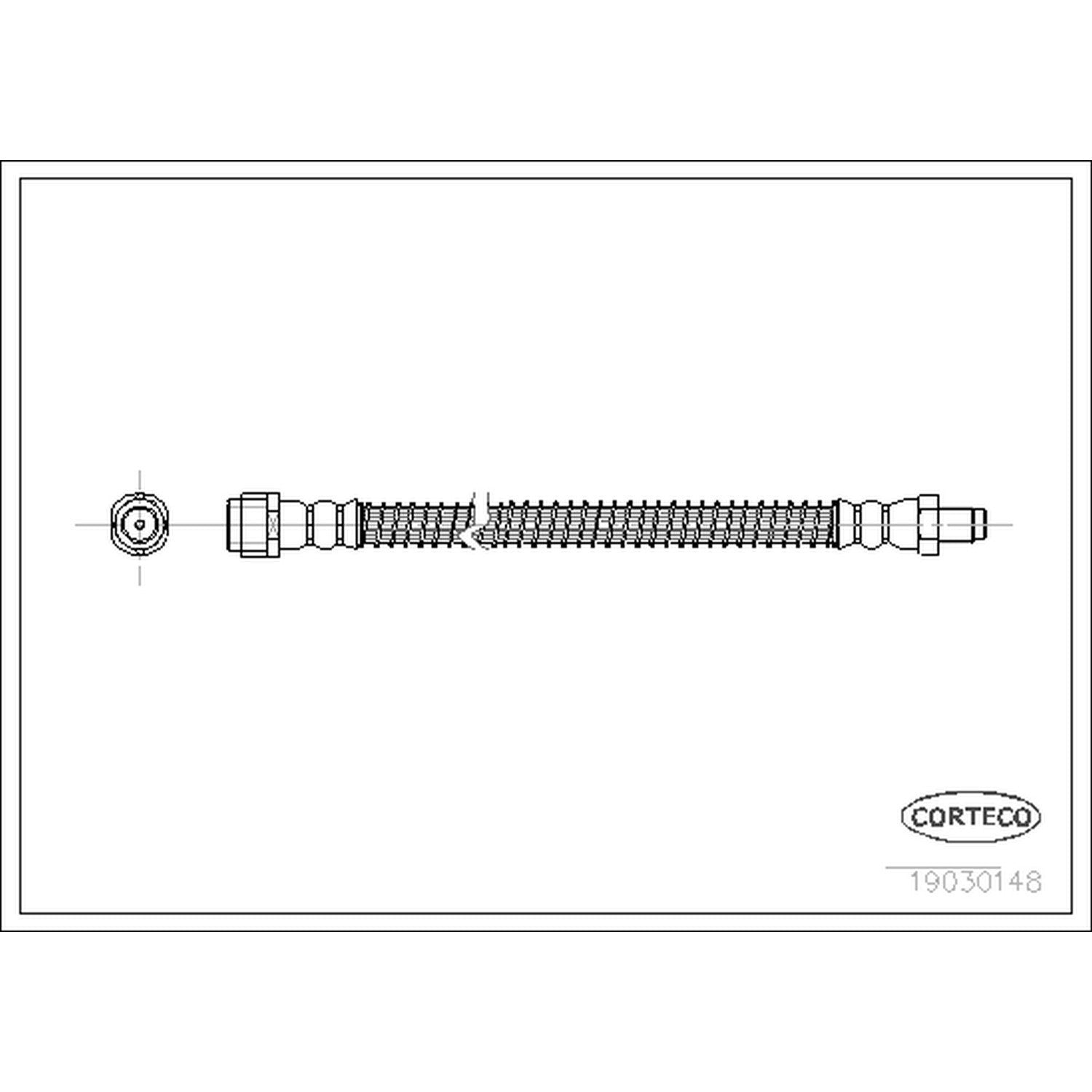 Corteco Brake Hydraulic Hose 19030148