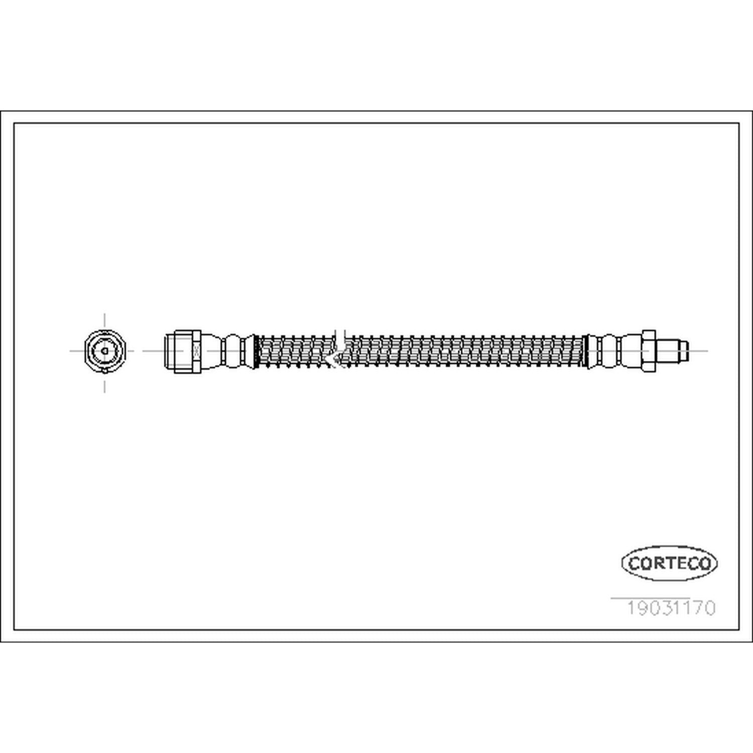 Corteco Brake Hydraulic Hose 19031170