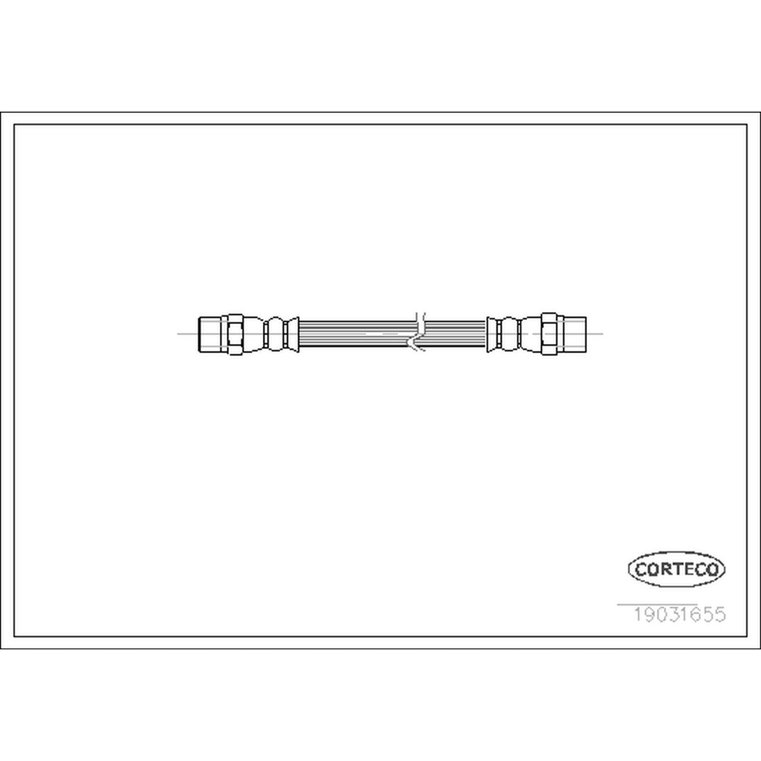 Corteco Brake Hydraulic Hose 19031655