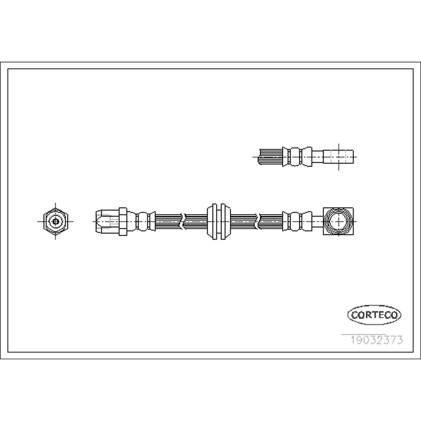 Corteco Brake Hydraulic Hose 19032373
