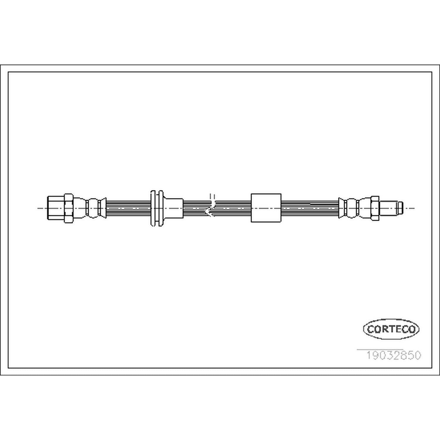 Corteco Brake Hydraulic Hose 19032850