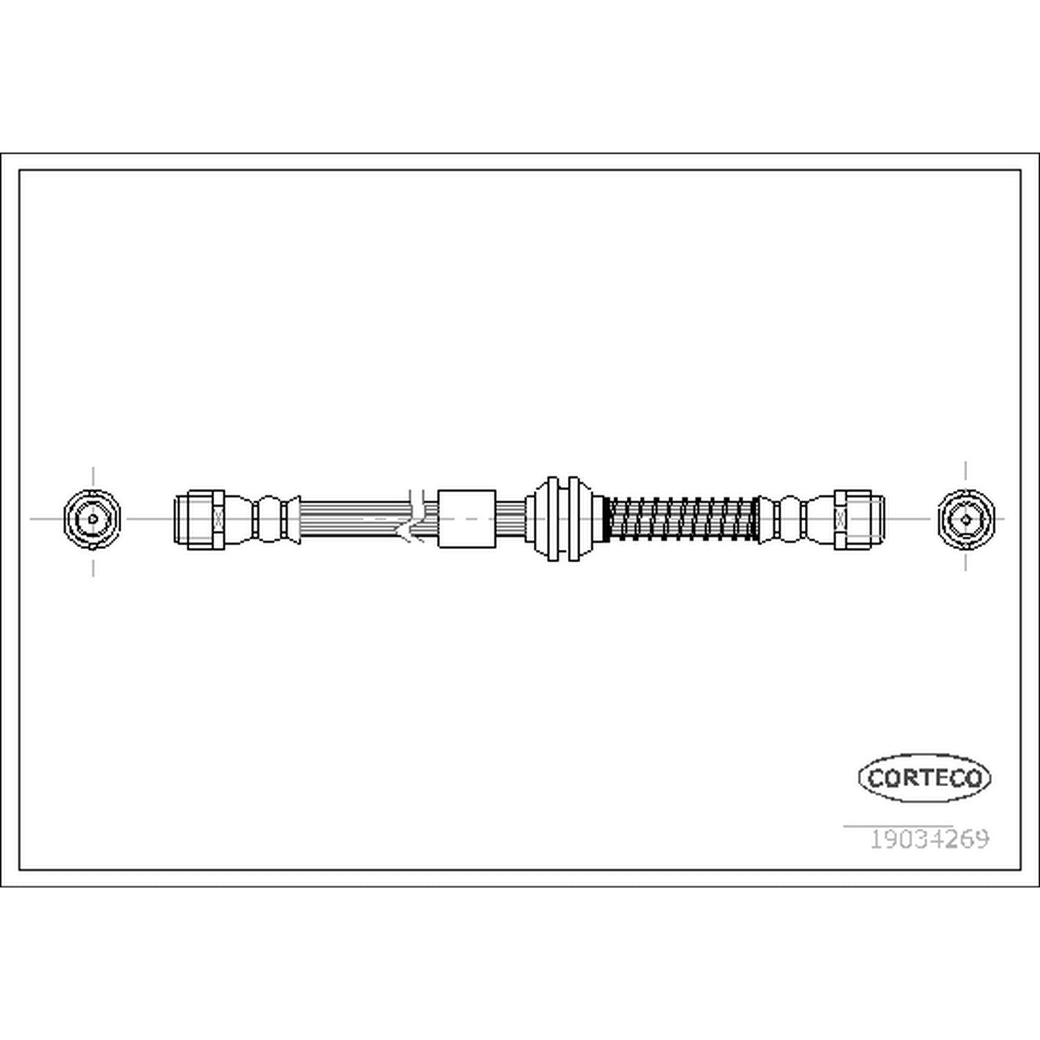 Corteco Brake Hydraulic Hose 19034269
