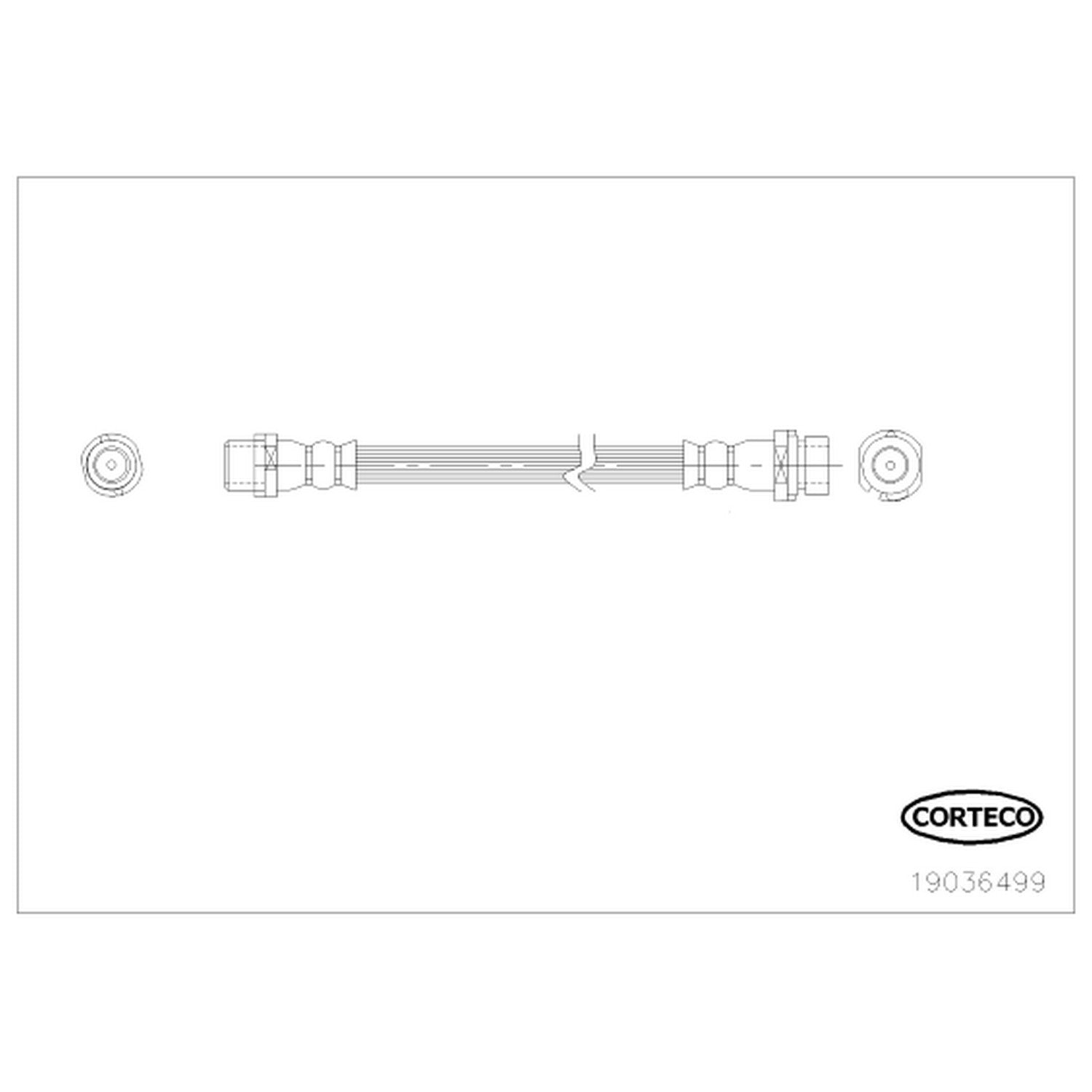 Corteco Brake Hydraulic Hose 19036499