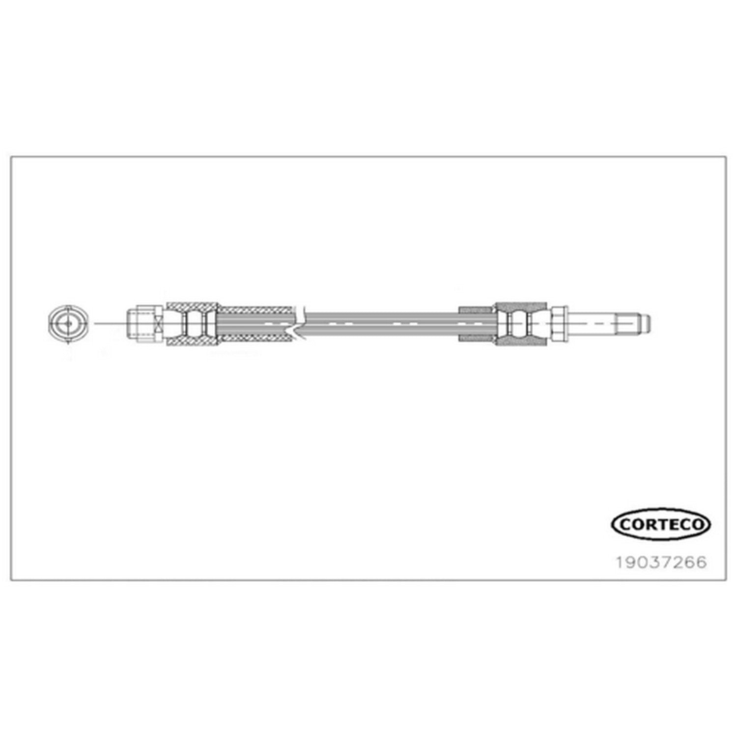 Corteco Brake Hydraulic Hose 19037266