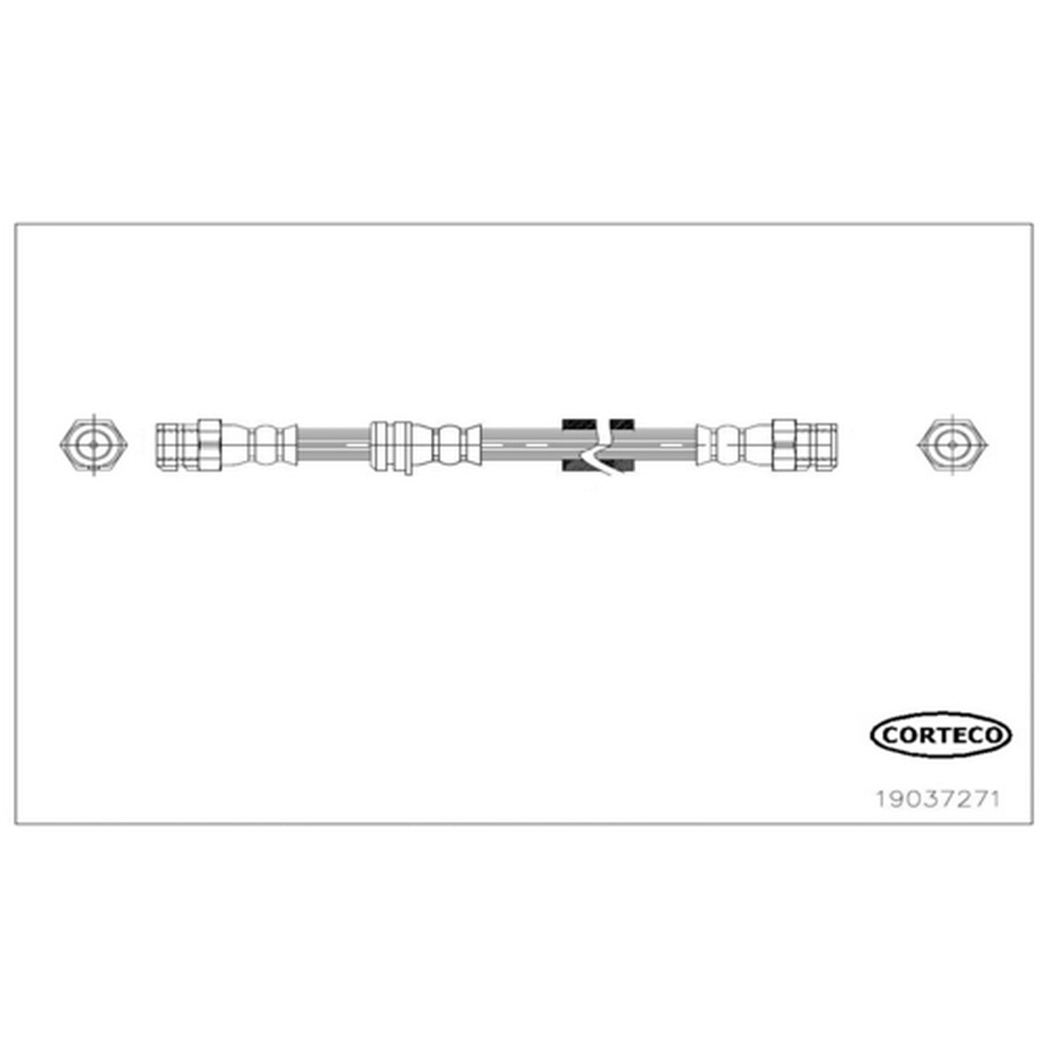 Corteco Brake Hydraulic Hose 19037271