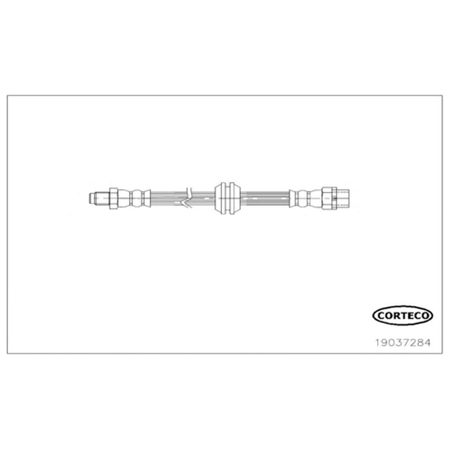 Corteco Brake Hydraulic Hose 19037284