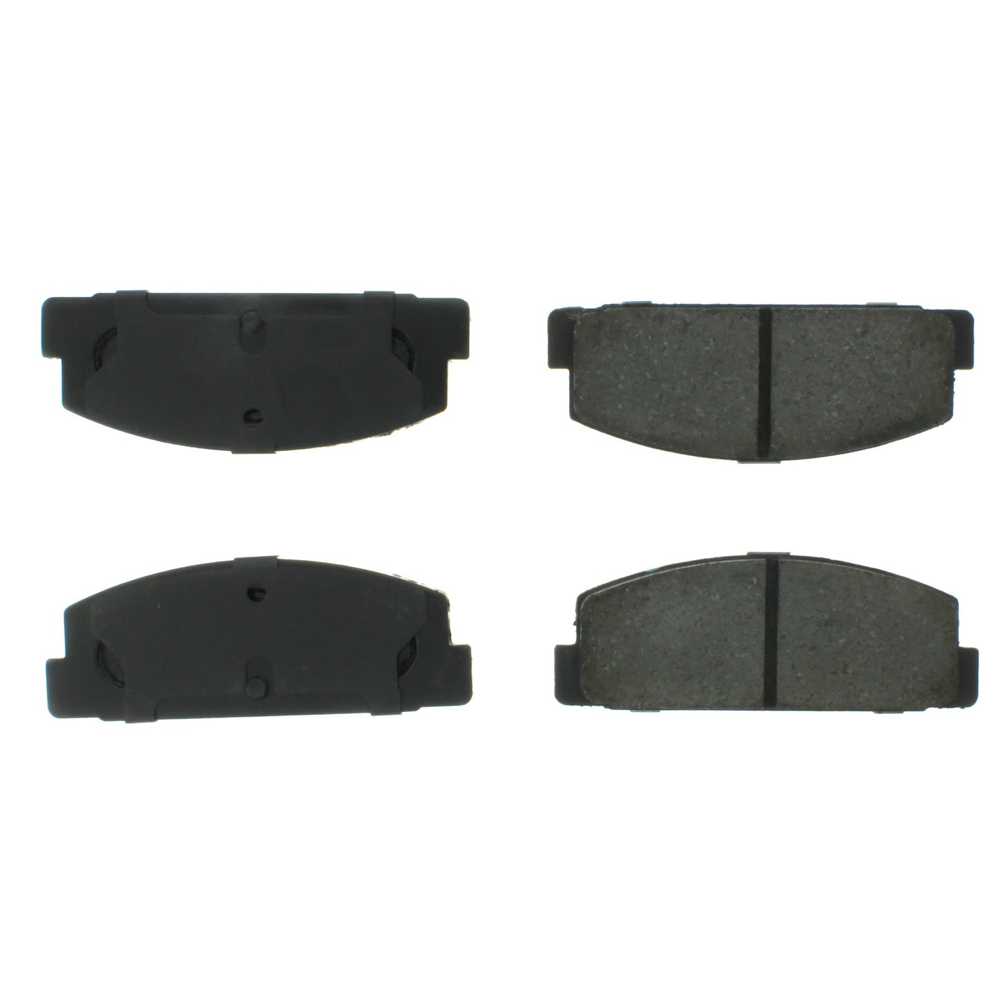 Centric Parts Disc Brake Pad Set Shimmed for Noise Reduction with Semi-Metallic Compounds