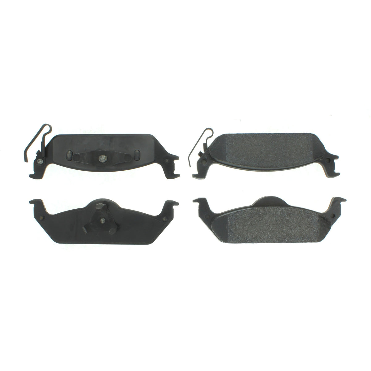 Centric Parts Disc Brake Pad Set Shimmed for Noise Reduction with Semi-Metallic Compounds