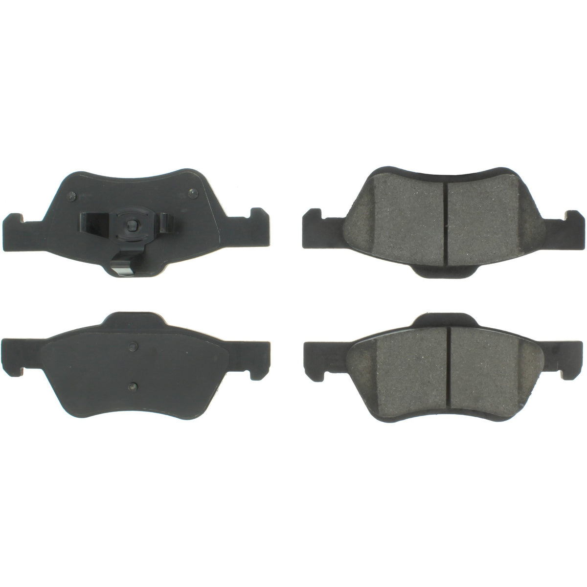 Centric Parts Disc Brake Pad Set Shimmed Semi-Metallic for 100% Asbestos and Copper Free Formula 102.10471