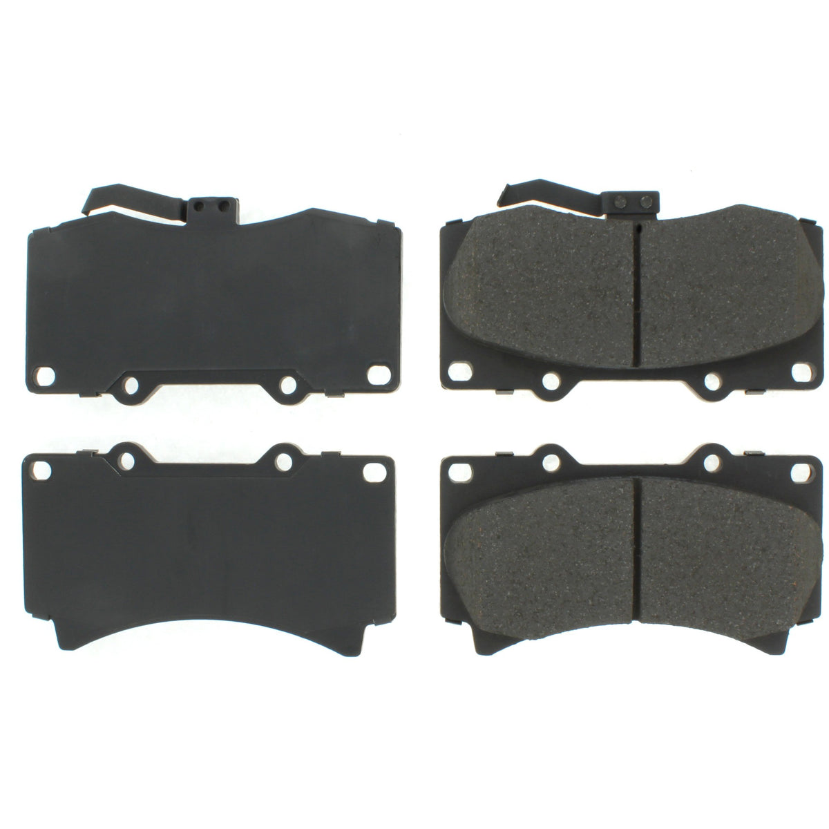 Centric Parts Disc Brake Pad Set Semi-Metallic with Shims for 2006-2010 Hummer H3, 2009-2010 H3T 102.11190