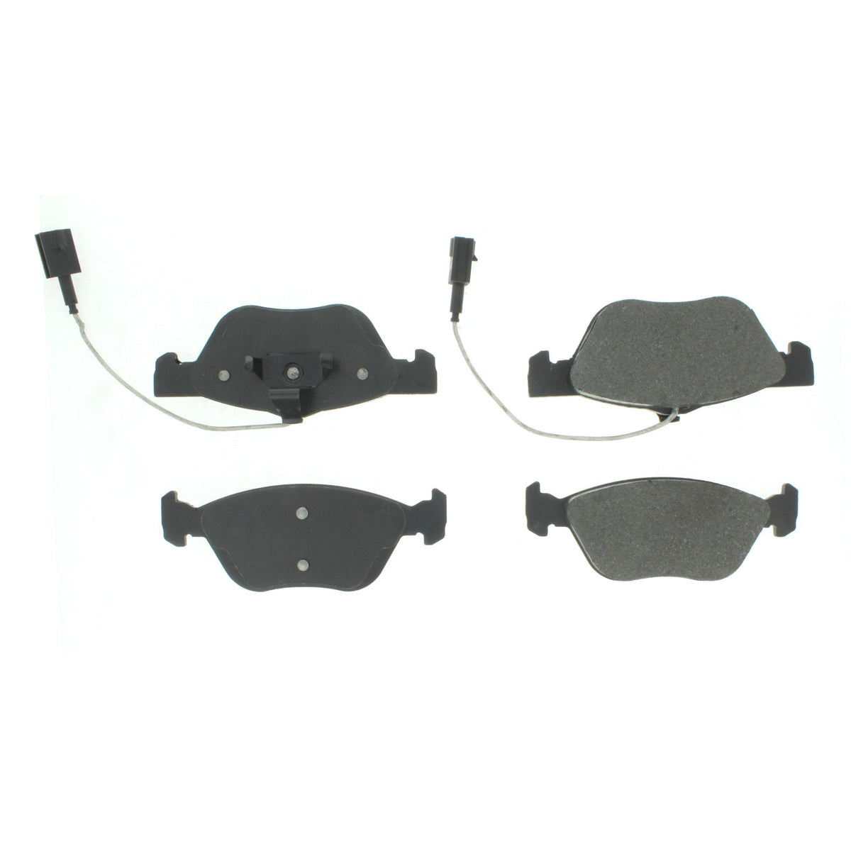 Centric Parts Disc Brake Pad Set Semi-Metallic with Shims for Alfa Romeo 147 2005-2002 147 2007 156 2004-2002 Fiat Palio 2019-2018 102.14760