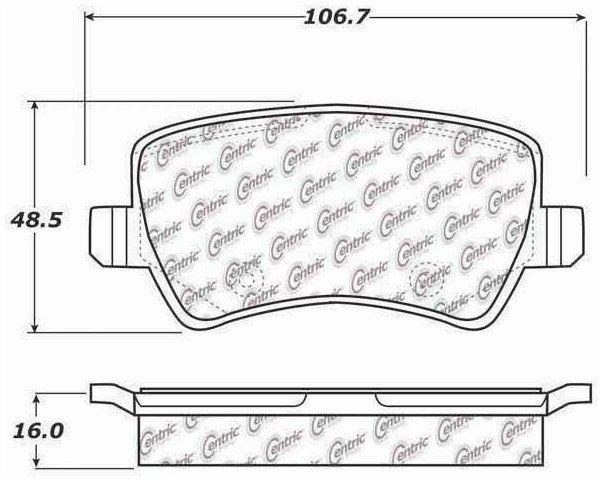 Centric Parts Disc Brake Pad Set 105.13071