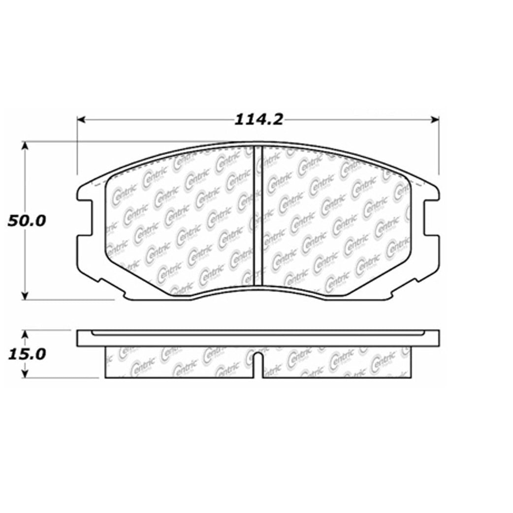 Centric Parts Disc Brake Pad Set 106.06020