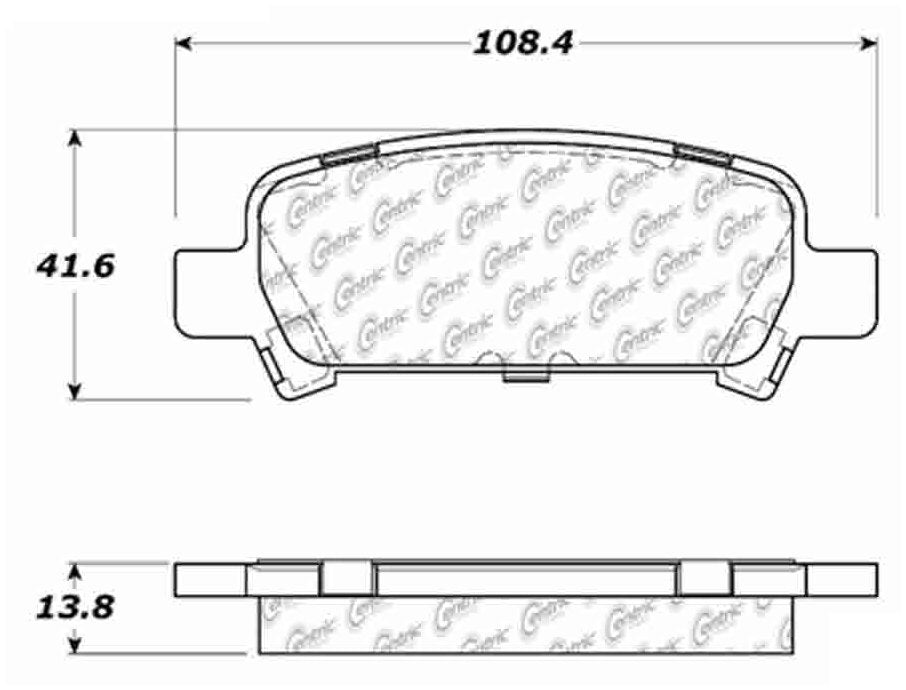 Centric Parts Posi Quiet Brake Pad Set with Shims and Hardware for Subaru Baja 2006-03 Forester 03-98 Impreza 03-98 Legacy 04-00 Outback 04-00 106.07700