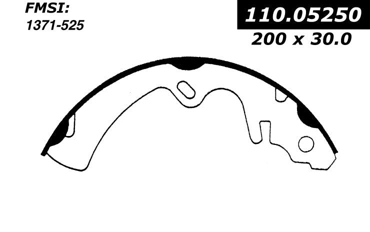 Centric Parts Premium Brake Shoes 111.05250