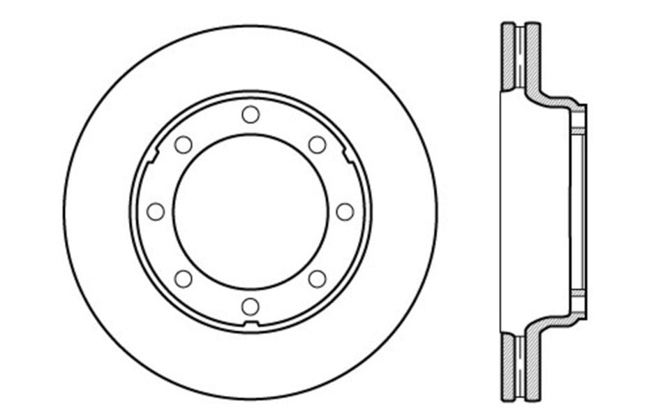 Centric Parts Disc Brake Rotor Standard with Non-Directional Finishes for 2005-2010 Hino 185 121.75005