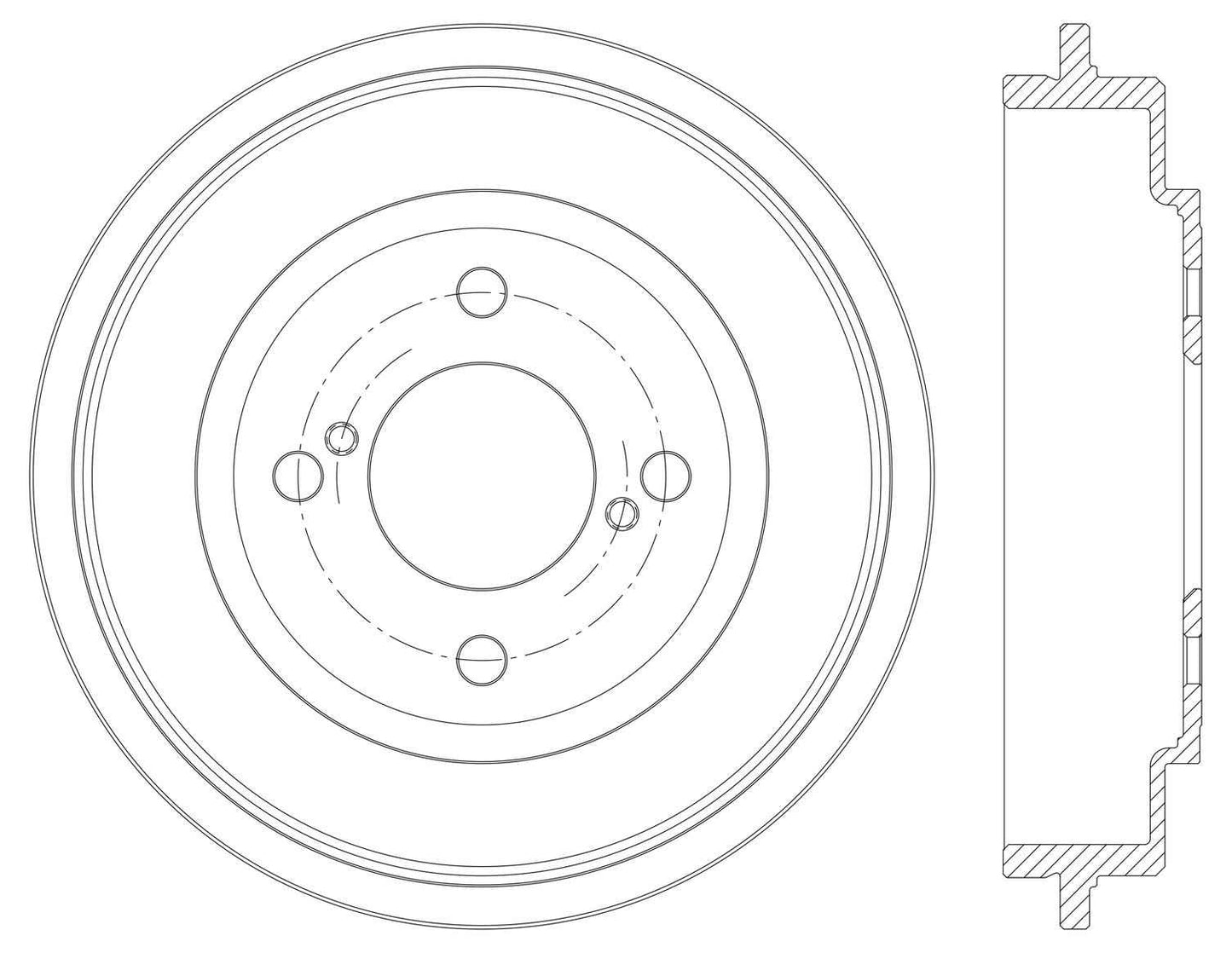 Centric Parts Premium Brake Drum with Electrocoat Finish for 2015-2020 Honda 122.40018