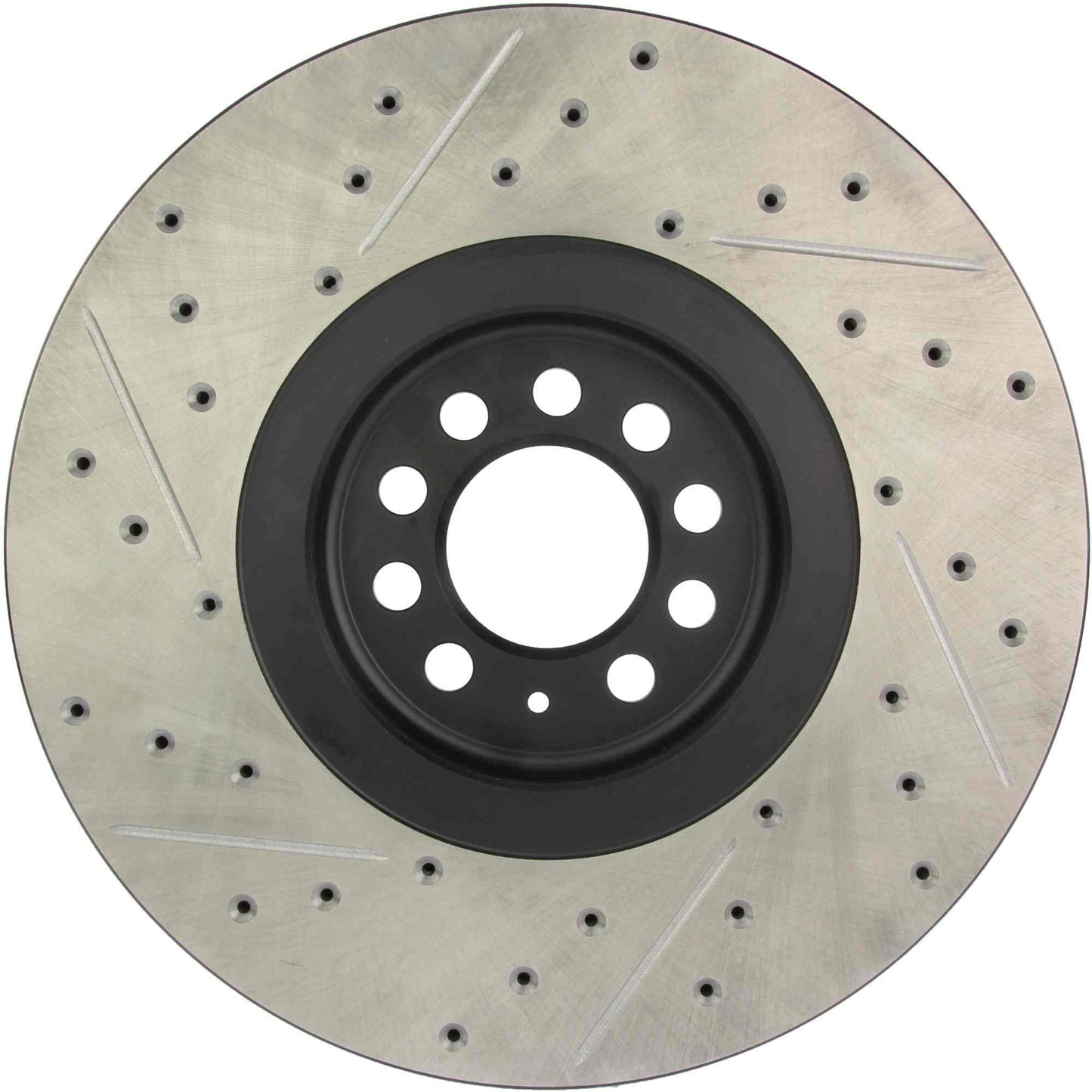 StopTech Sport Drilled/Slotted Brake Rotor; Front Left
