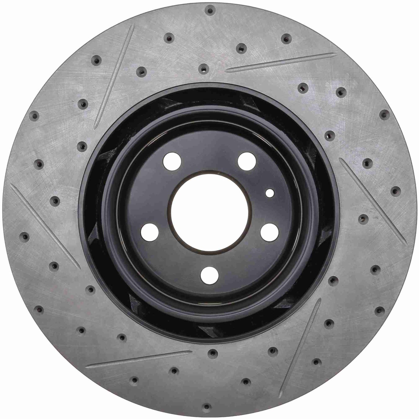 StopTech 2008-2012 Audi S4 Slotted & Drilled Left Front Brake Rotor 127.33124L