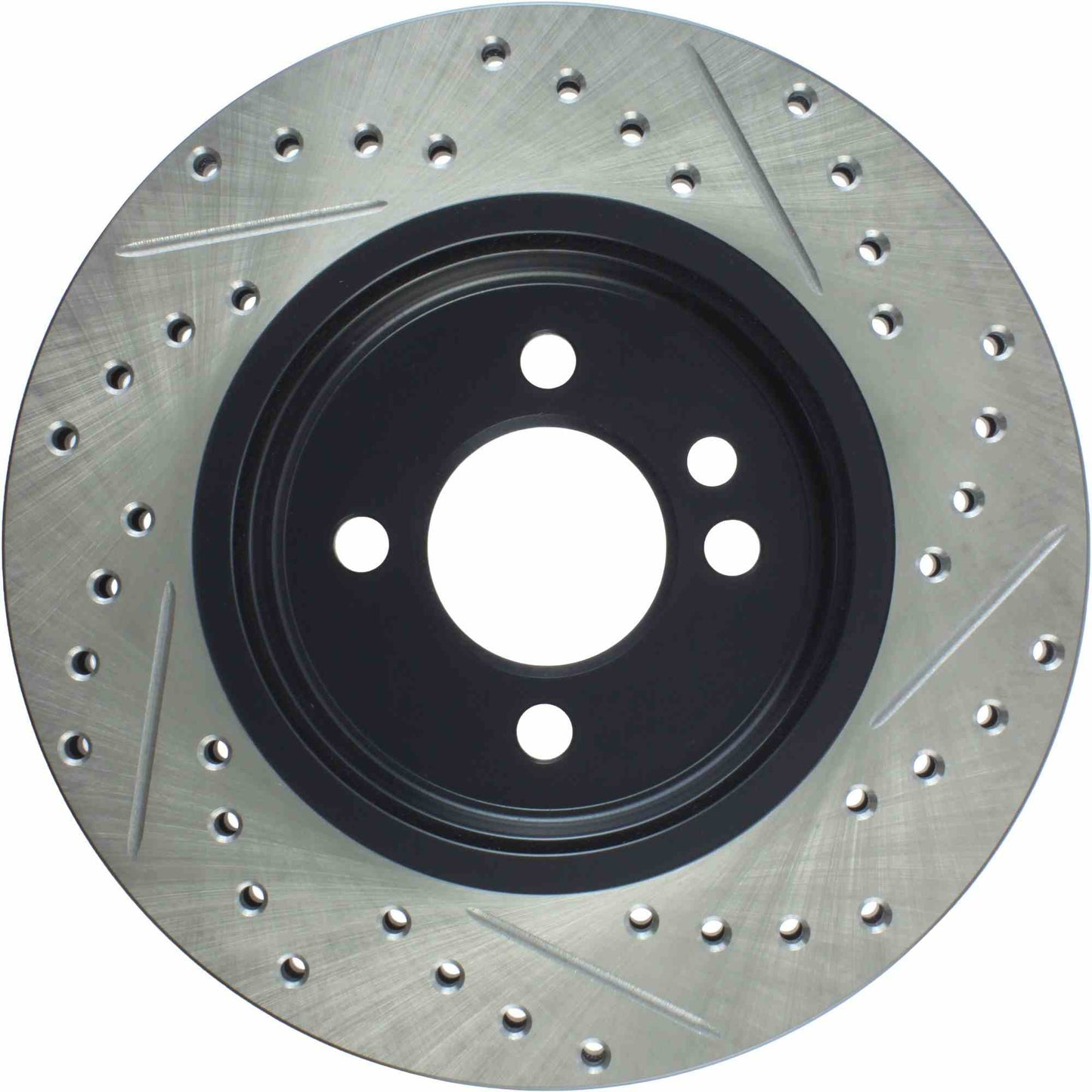 StopTech 02-07 Mini Cooper/Cooper S Slotted & Drilled Right Front Rotor 127.34067R