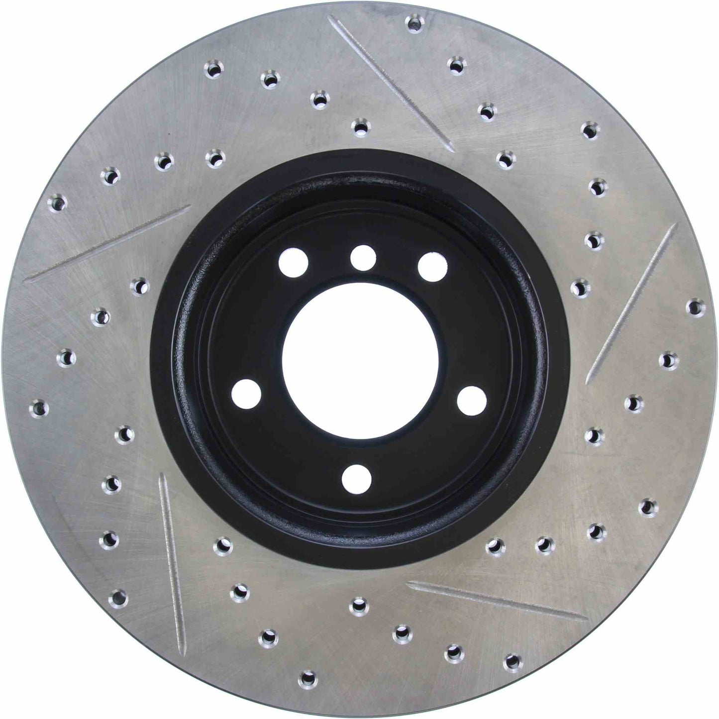 StopTech Sport Drilled/Slotted Brake Rotor; Front Right