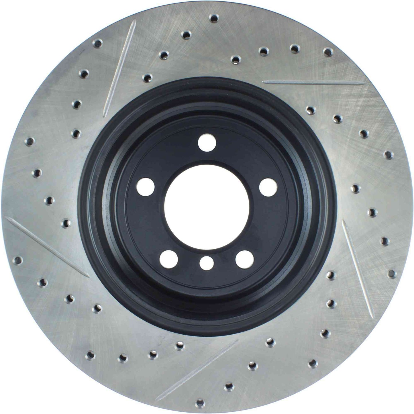StopTech 06-08 BMW 750i/750Li / 03/05-08 760i/760Li Slotted & Drilled Left Rear Rotor 127.34086L