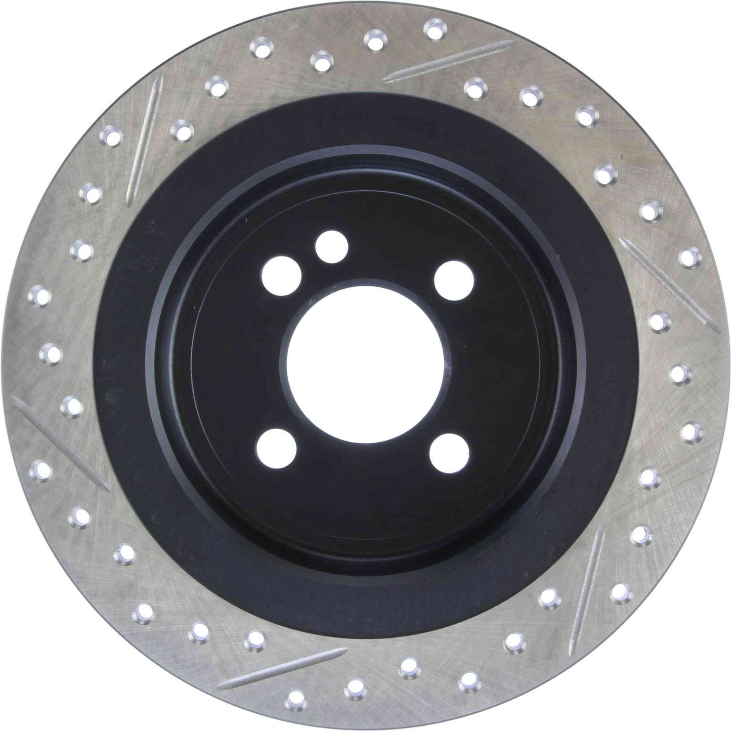 StopTech 09-12 Mini Cooper JCW Slotted & Drilled Left Rear Rotor 127.34113L
