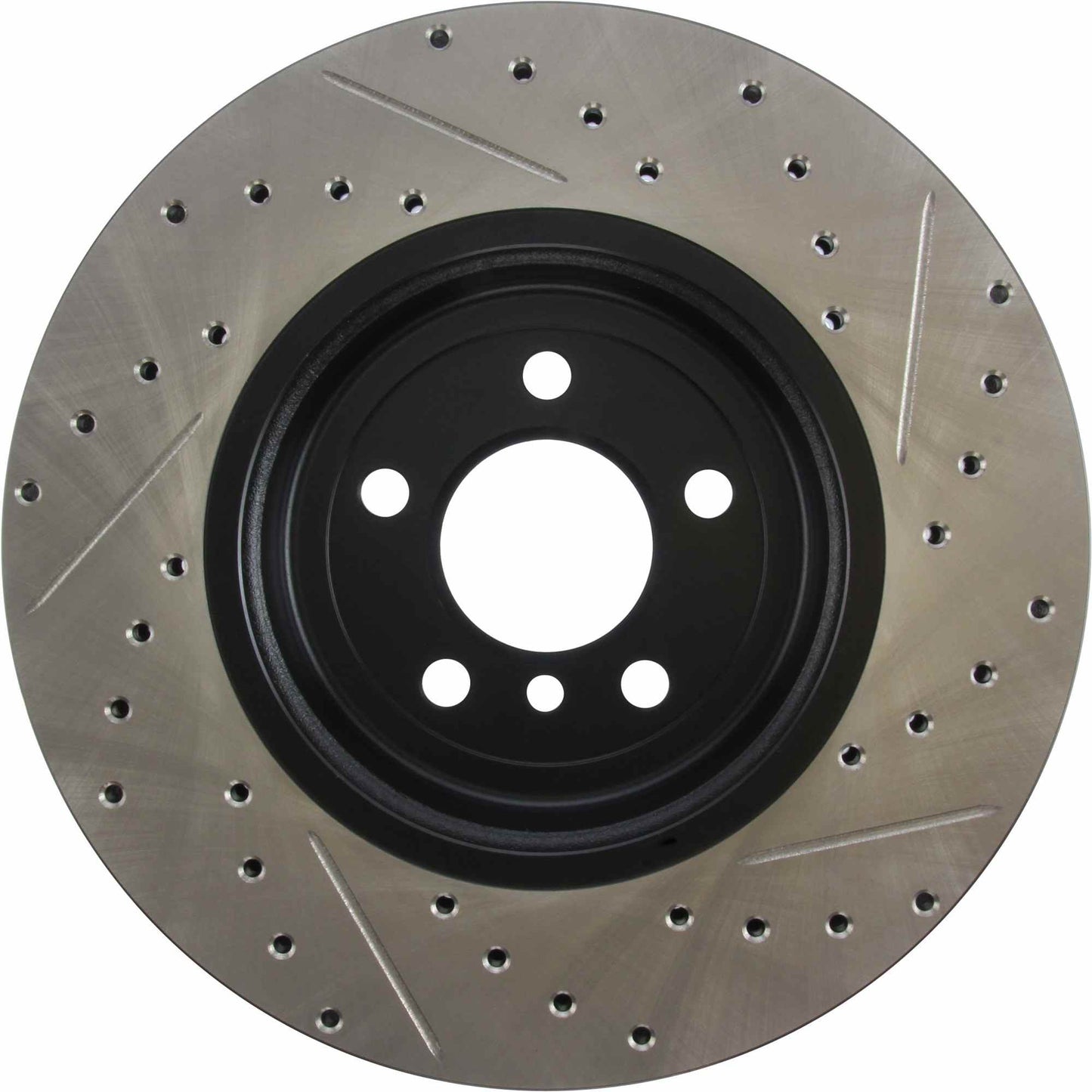 StopTech 2011-2013 BMW 535i / 2012-2016 BMW 640i Slotted & Drilled Front Right Brake Rotor 127.34124R