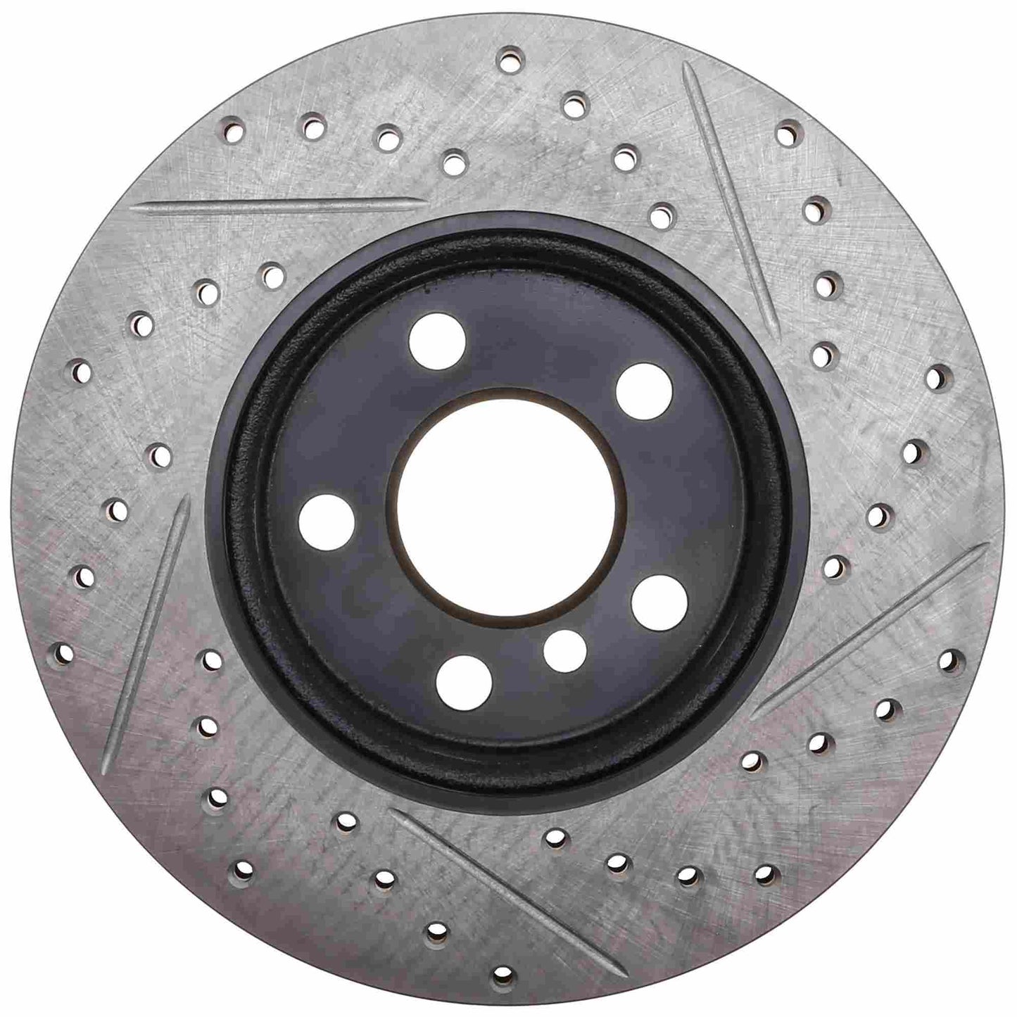 StopTech 15-16 Mini Cooper S Slotted & Drilled Front Right Rotor 127.34166R