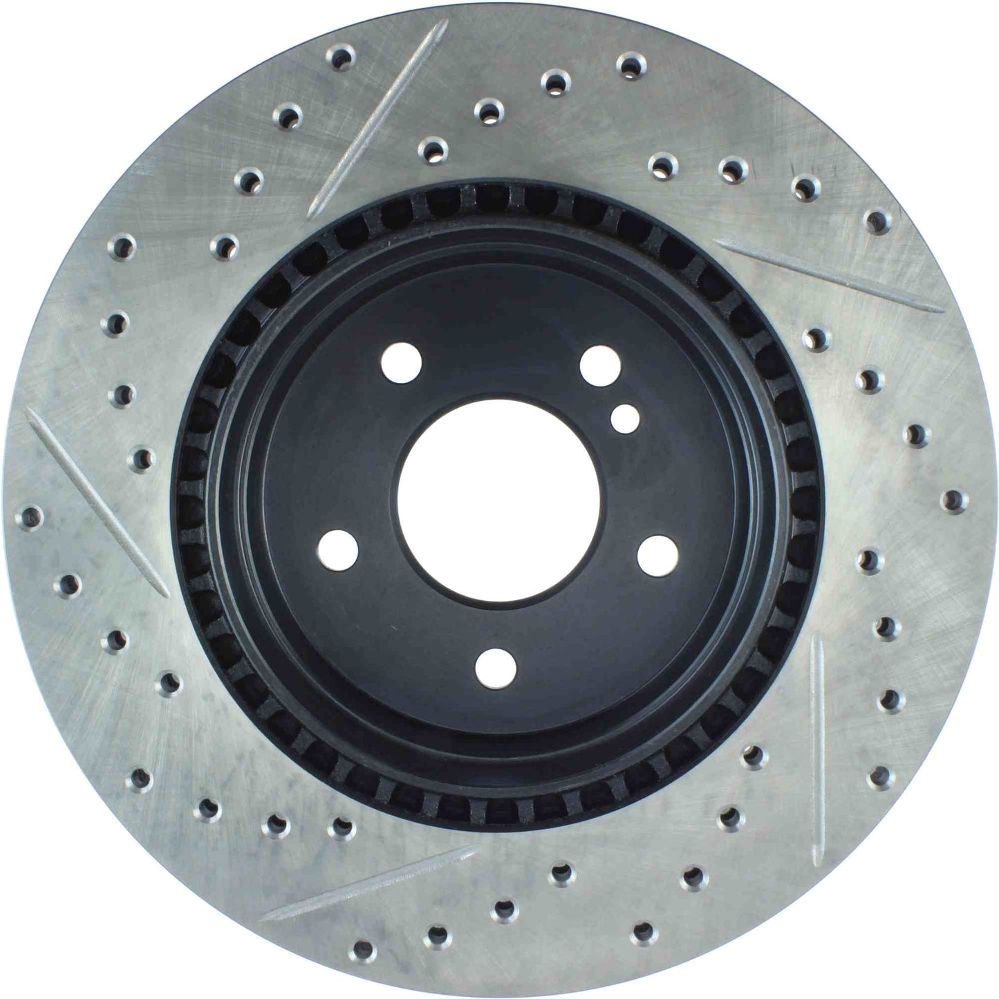 StopTech 05-06 Mercedes Benz C55 AMG Sportstop Slotted and Drilled Left Rear CRYO Rotor 127.35048CL