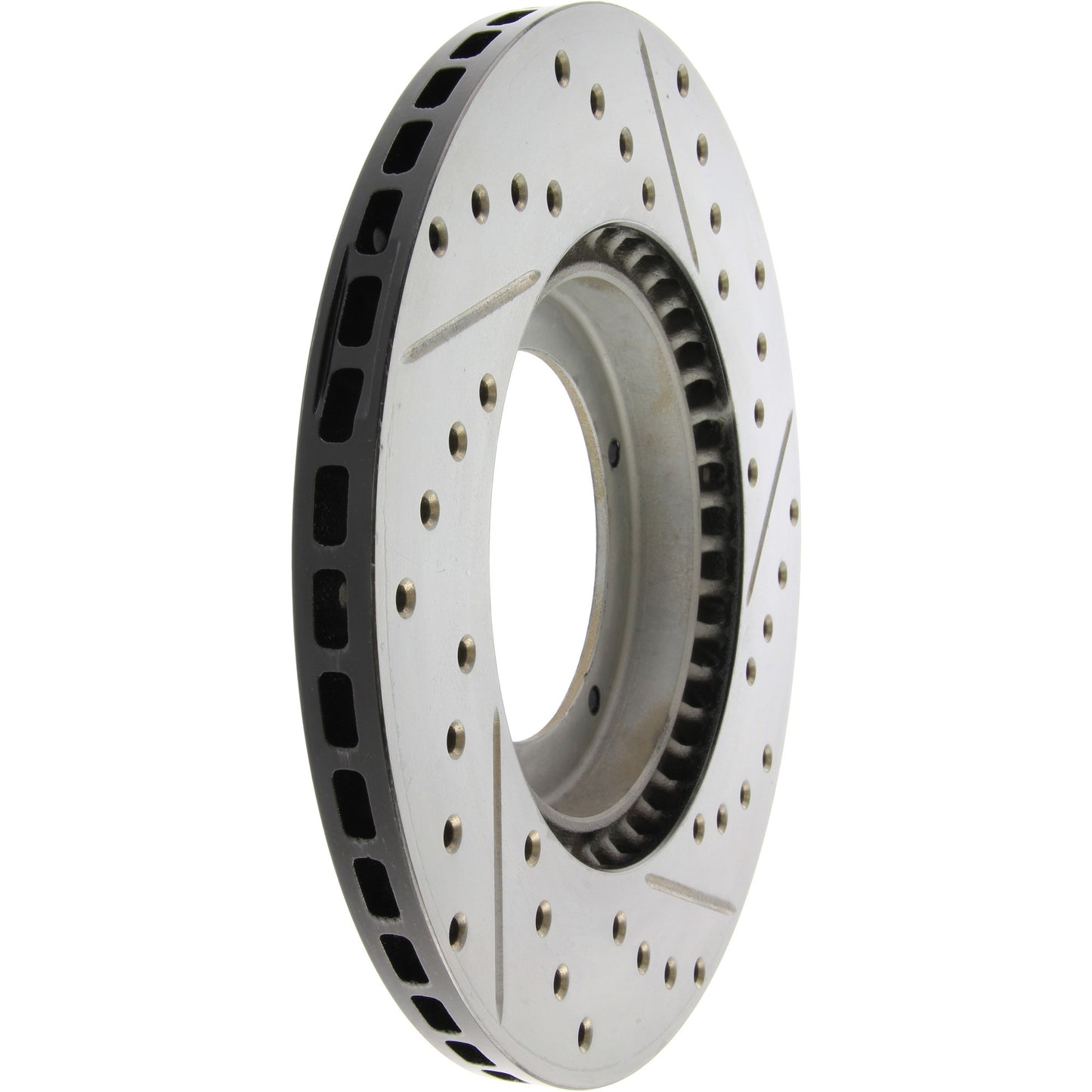StopTech 65-88 Porsche 944 (Exc Turbo) Slotted & Drilled Right Front Rotor 127.37001R