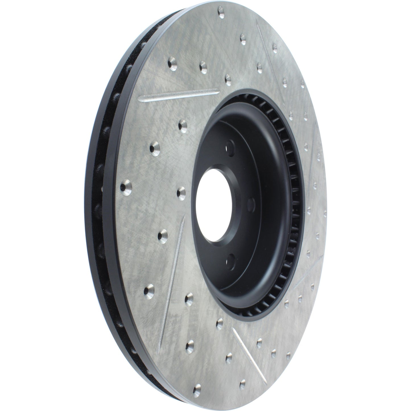 StopTech Slotted & Drilled Sport Front Right Cryo Brake Rotor 13-14 Ford Escape 127.39038CR