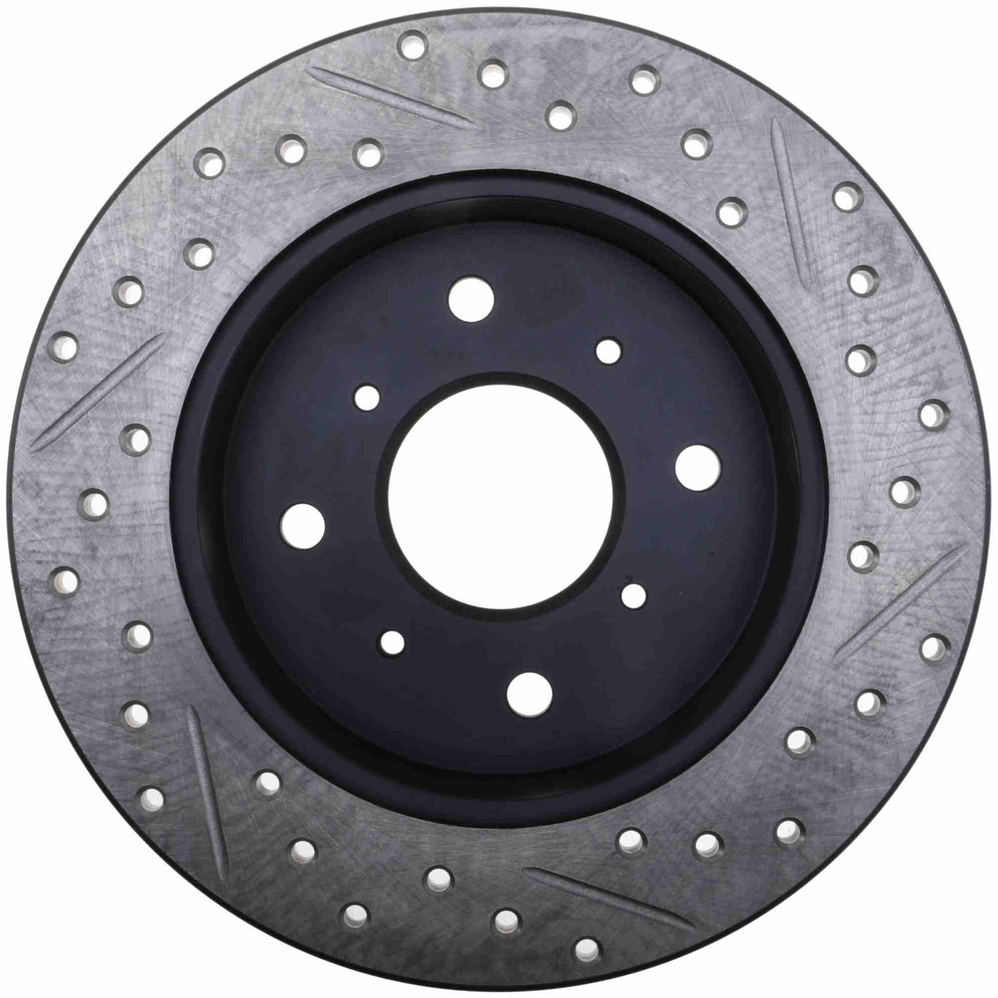 StopTech 92-96 Honda Prelude S/SE/Si/V-Tec / 86-88 Acura Legend Slotted & Drilled Right Rear Rotor 127.40016R