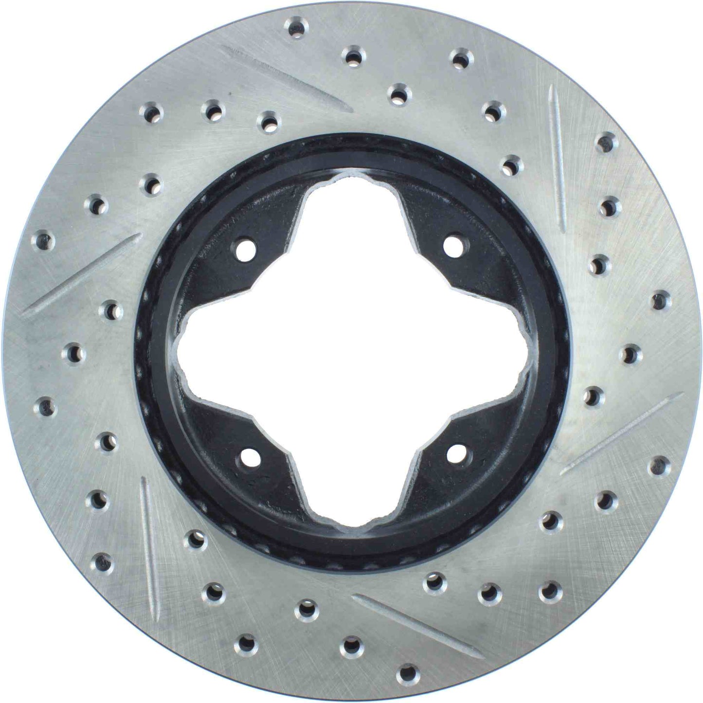 StopTech Sport Drilled/Slotted Brake Rotor; Front Right