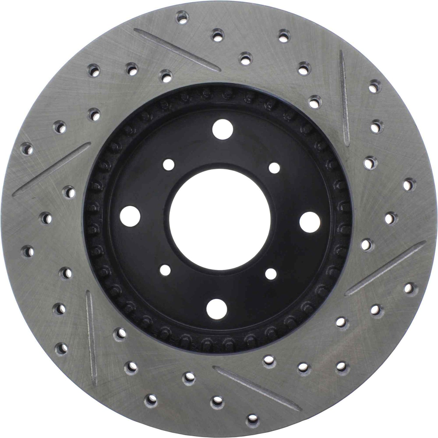 StopTech 92-96 Honda Prelude S/SE/Si Slotted & Drilled Right Front Rotor 127.40032R