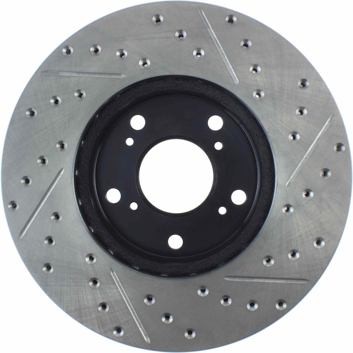 StopTech 98-17 Honda Accord SportStop Slotted & Drilled Cryo Front Right Rotor 127.40036CR