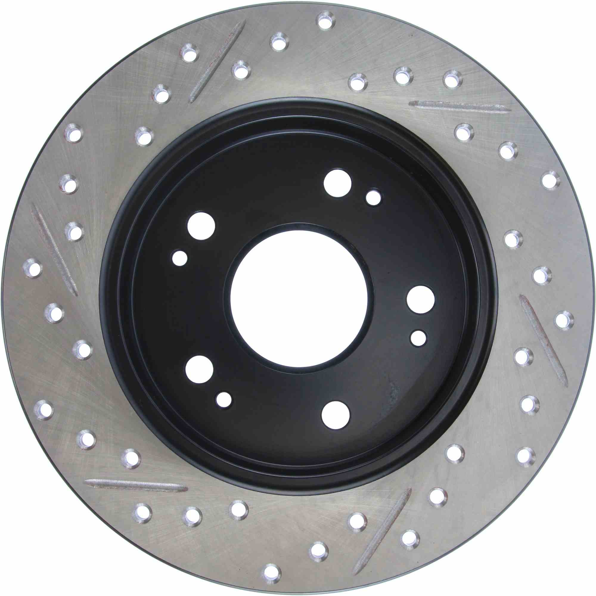 StopTech Sport Drilled/Slotted Brake Rotor; Rear Left
