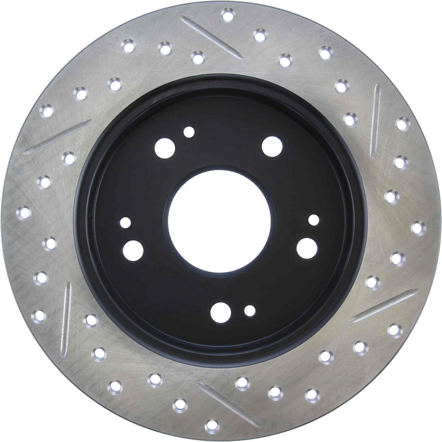 StopTech Sport Drilled/Slotted Brake Rotor; Rear Right