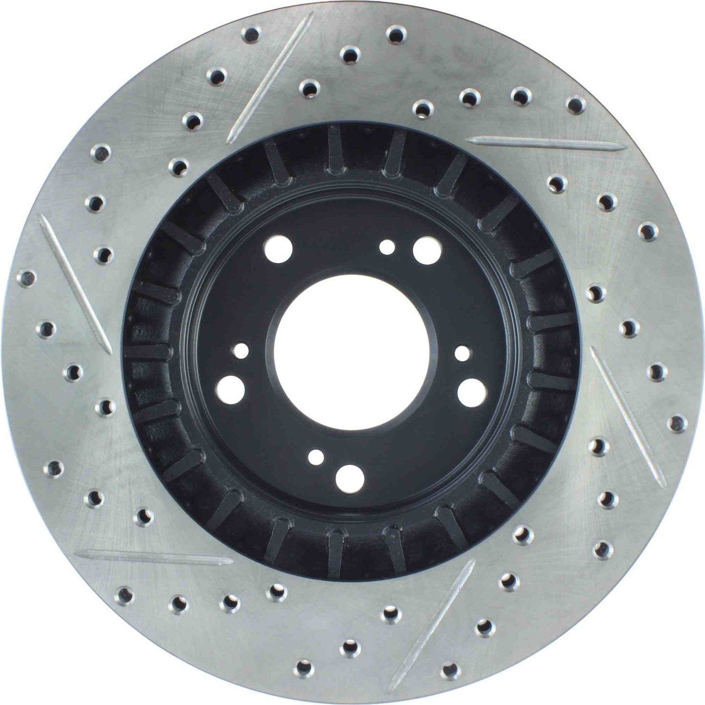 StopTech Sport Drilled/Slotted Brake Rotor; Front Left