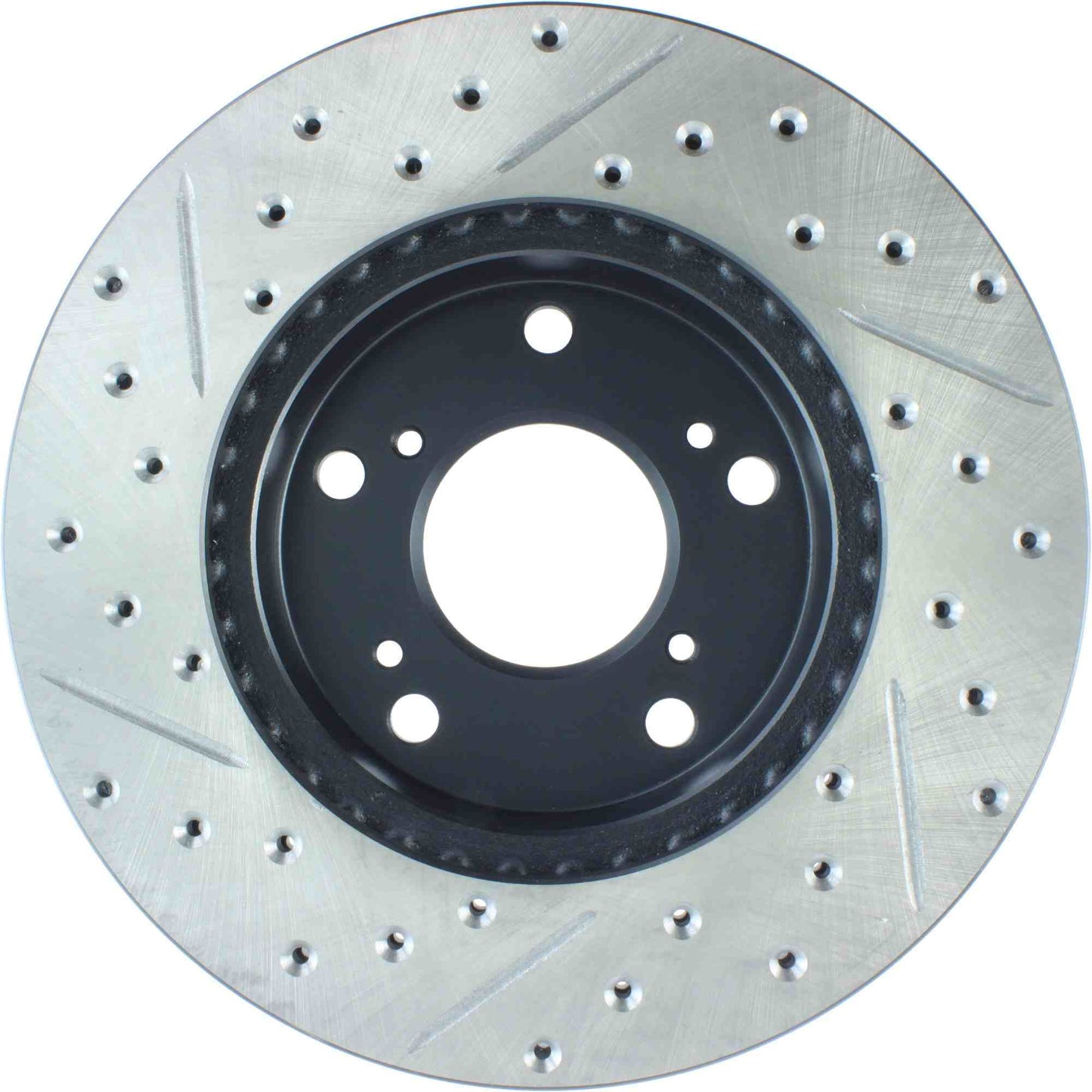 StopTech Sport Drilled/Slotted Brake Rotor; Front Left