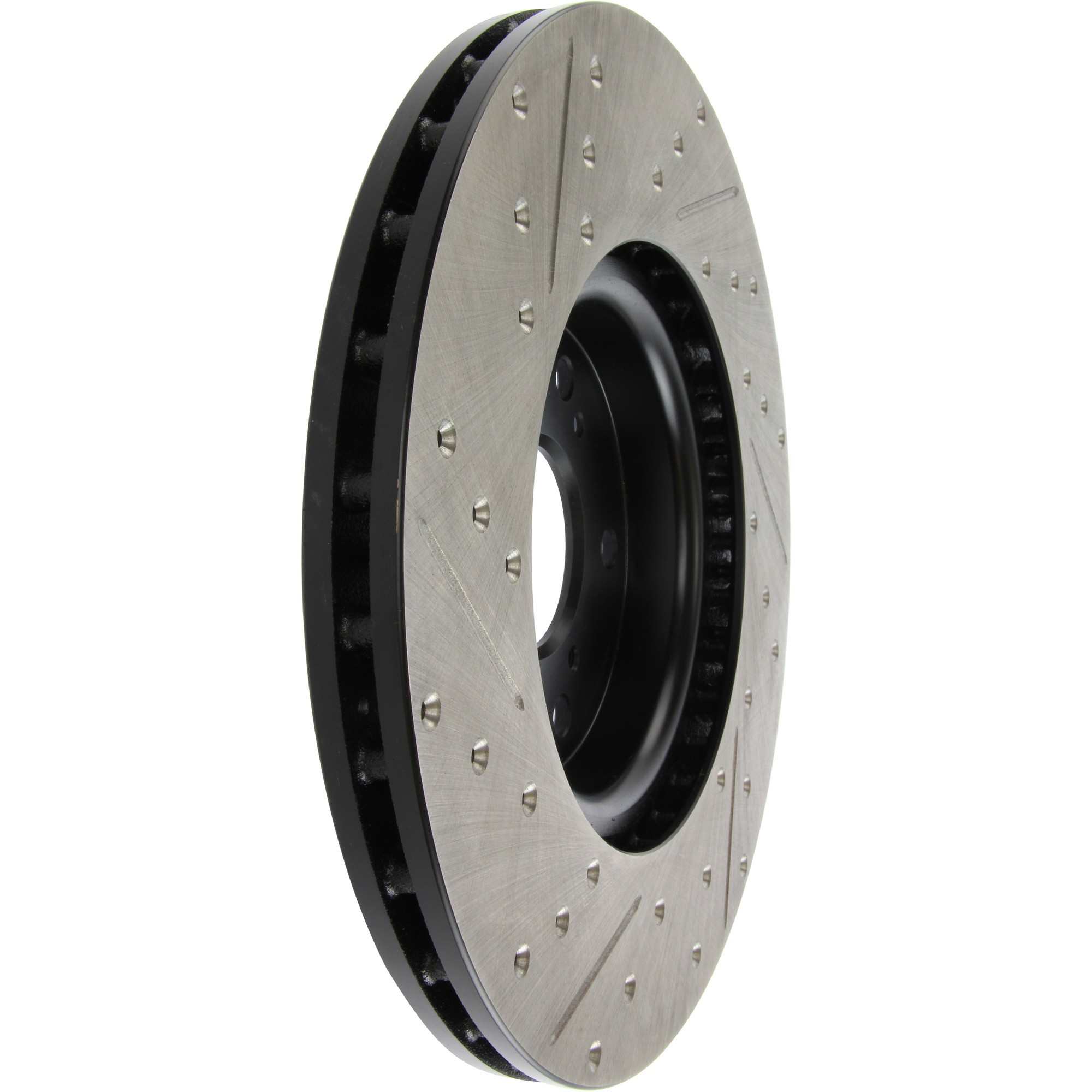 StopTech Sport Drilled/Slotted Brake Rotor; Front Left