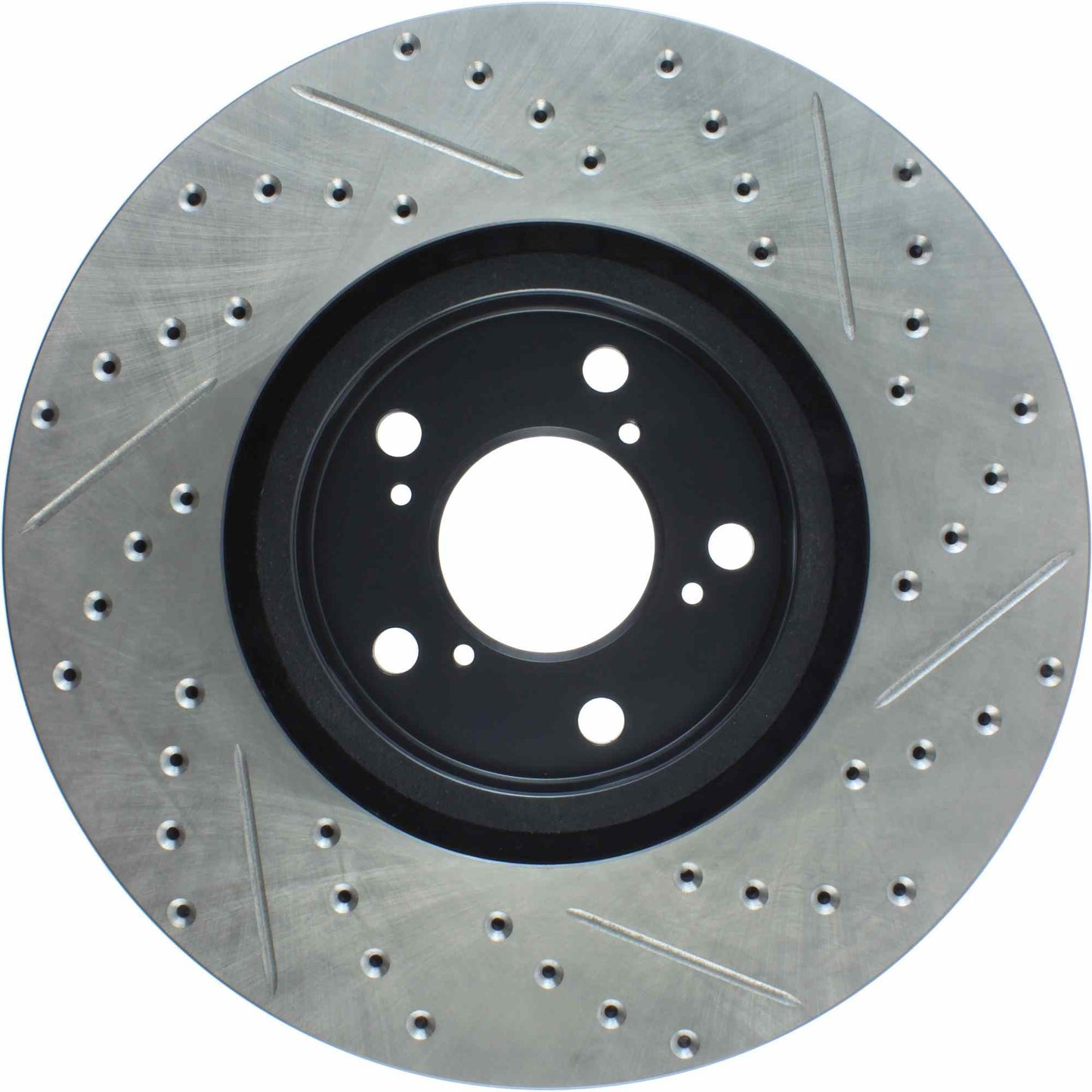StopTech 07-13 Acura MDX Sport Slotted & Drilled Front Right Cryo Rotor 127.40071CR
