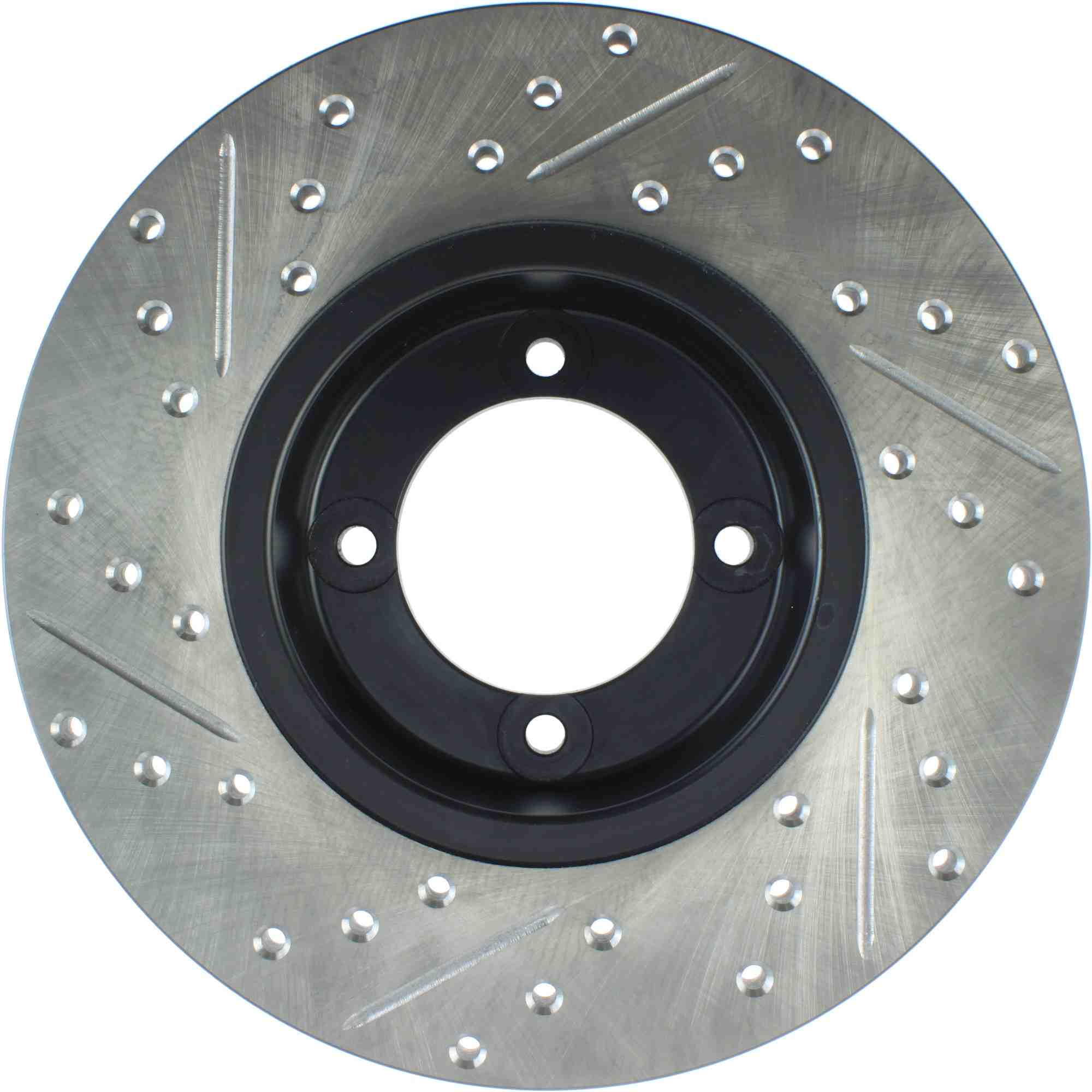 StopTech Sport Drilled/Slotted Brake Rotor; Front Left