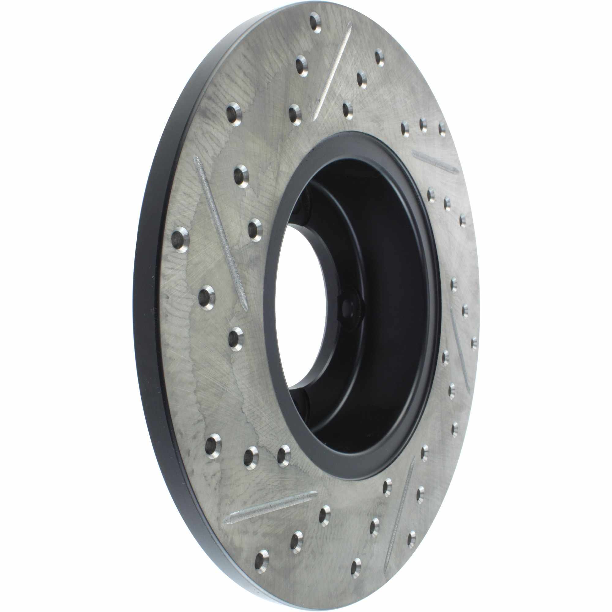 StopTech Sport Drilled/Slotted Brake Rotor; Front Left