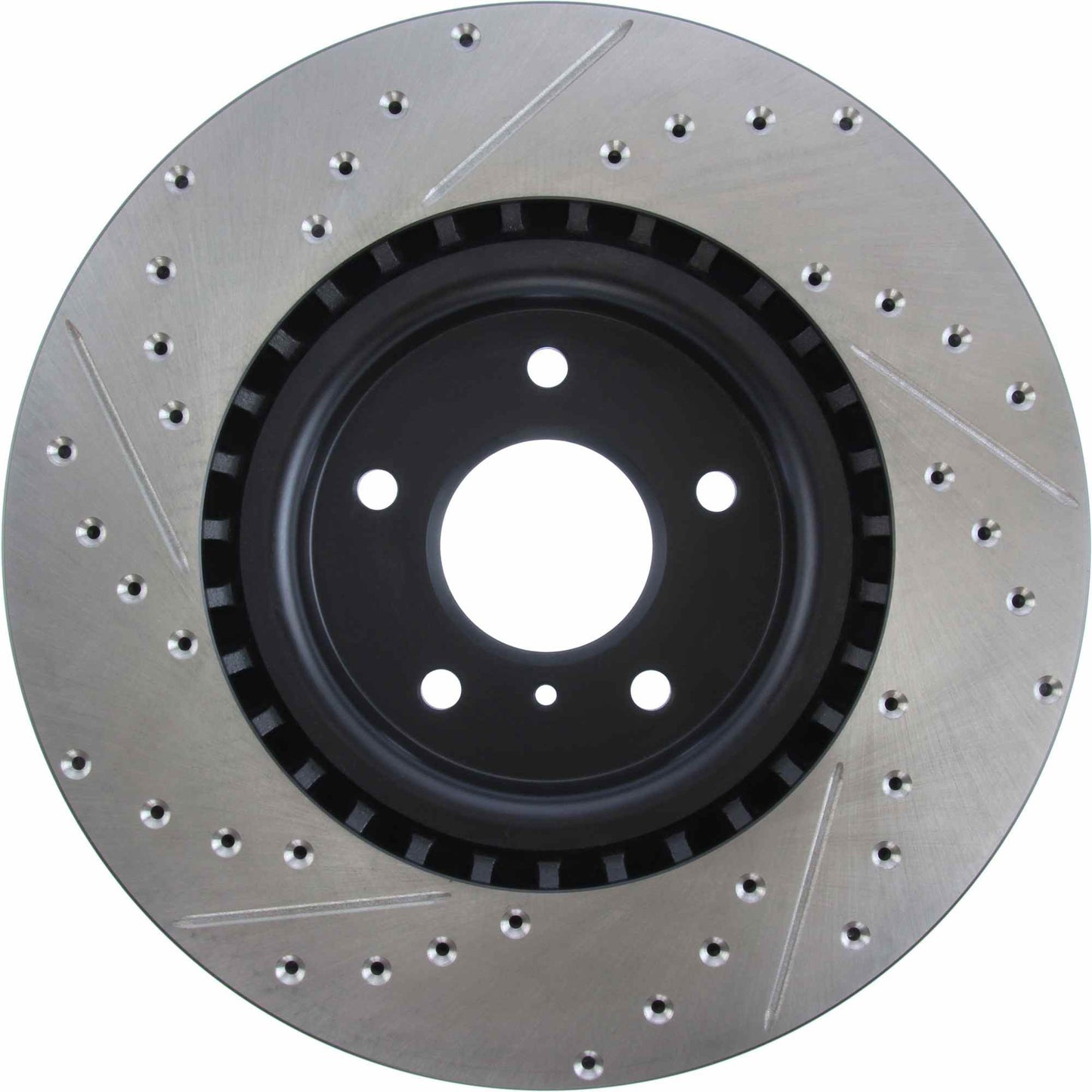 StopTech Sport Drilled/Slotted Brake Rotor; Front Left